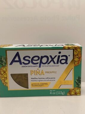 Asepxia Exfoliating Pineapple Bar Soap 4 Oz Oil-Control For Radiant Skin